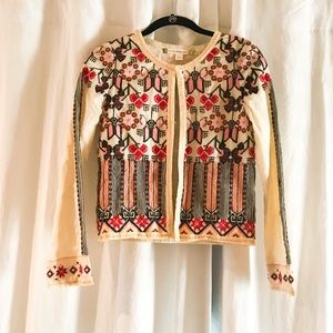 Chelsea and Violet embroidered lightweight jacket